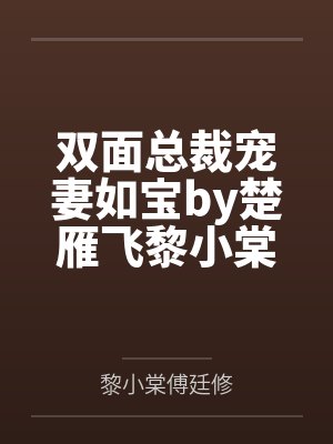 双面总裁宠妻如宝by楚雁飞黎小棠封面