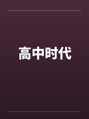 高中时代封面