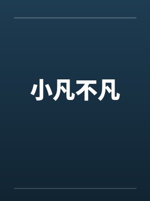 小凡不凡封面