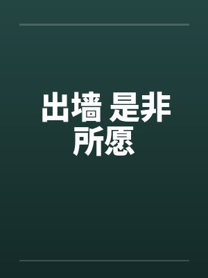出墙 是非所愿封面