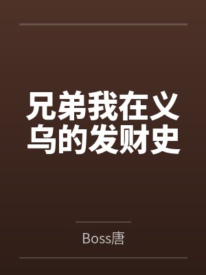 兄弟我在义乌的发财史封面