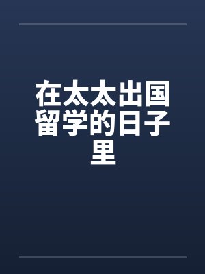在太太出国留学的日子里封面