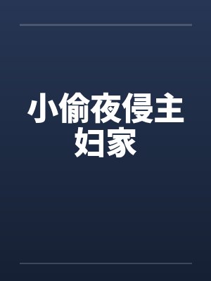 小偷夜侵主妇家封面