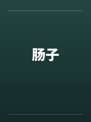 肠子封面