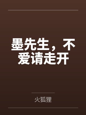 墨先生，不爱请走开封面