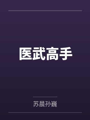 医武高手封面